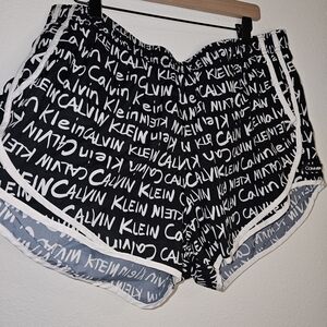 Calvin Klein Women's Black and White Shorts